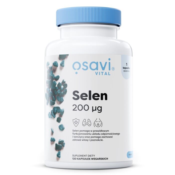 Selen, 200mcg - 120 vegan caps - obrazek 1