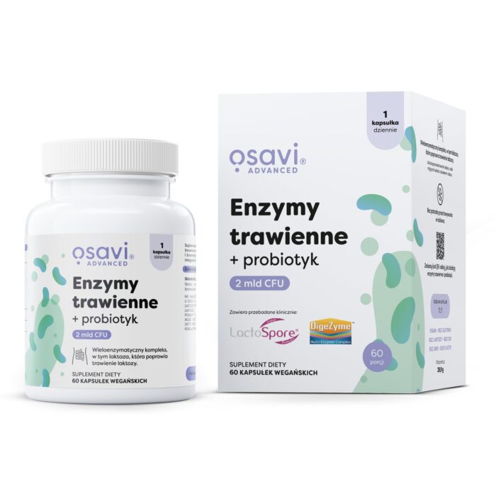 Enzymy trawienne + probiotyk - 60 vegan caps - obrazek 1