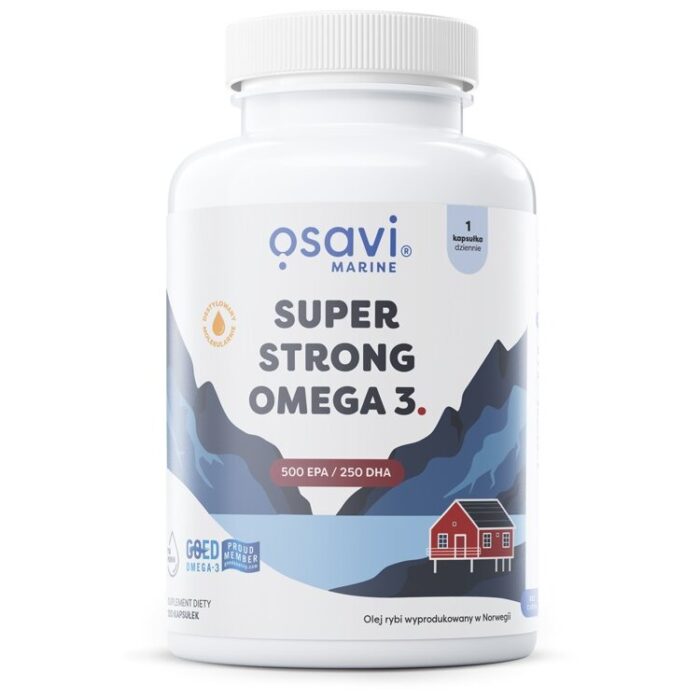Super Strong Omega 3 (Marine), 500 EPA / 250 DHA - 120 softgels - obrazek 1