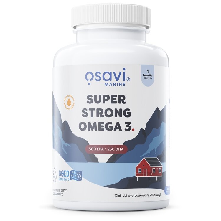c52aeff094973ed31d5f621bbee22d2a-1.jpg Super Strong Omega 3 (Marine), 500 EPA / 250 DHA - 120 softgels - obrazek 1