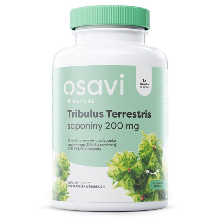 Tribulus Terrestris (Nature), Saponiny 200mg - 180 vegan caps - obrazek 1