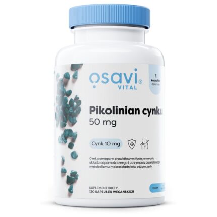 Pikolinian Cynku, 50mg - 120 vegan caps