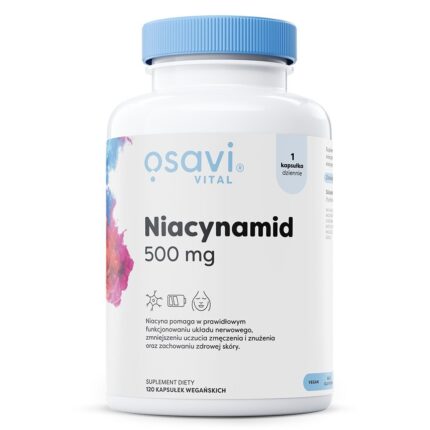 Niacynamid, 500mg - 120 vegan caps