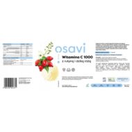 Witamina C1000 z Rutyną i Dziką Różą - 180 vegan caps - obrazek 3