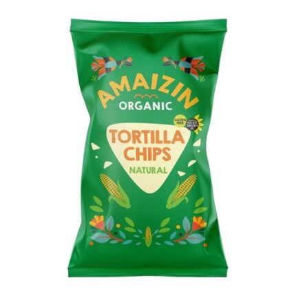 Chipsy kukurydziane tortilla solone bezglutenowe 150g AMAIZIN BIO