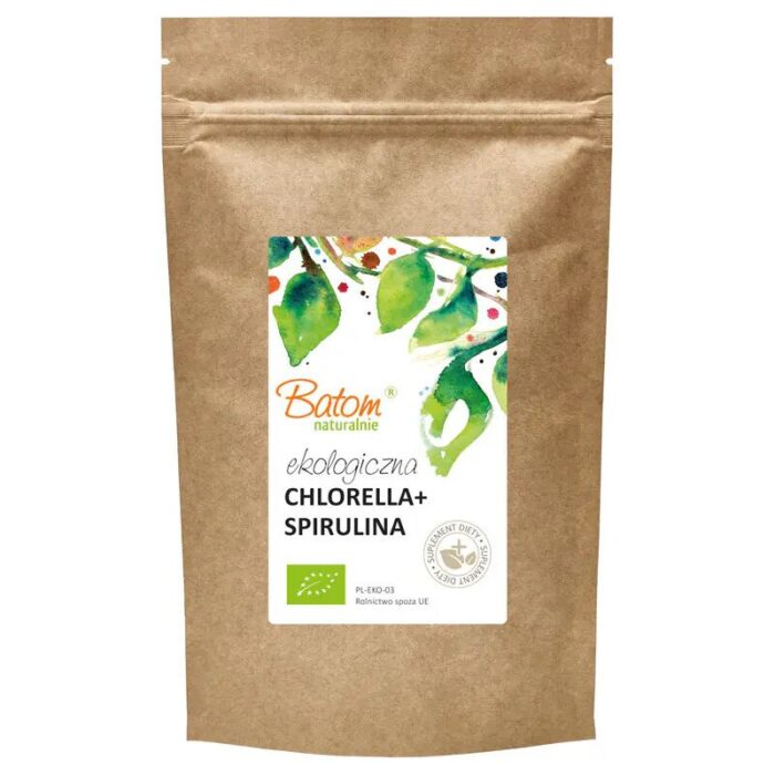 CHLORELLA + SPIRULINA BIO 240 TABLETEK - BATOM - obrazek 4
