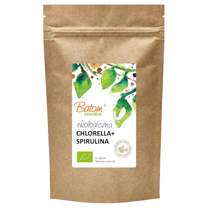 chlorella-spirulina-tabletki-250gbatombio-1-1.jpg CHLORELLA + SPIRULINA BIO 240 TABLETEK - BATOM - obrazek 4