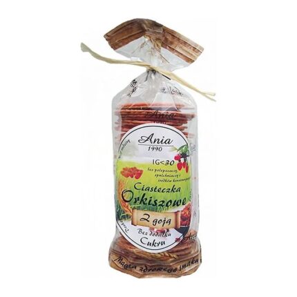 Ciasteczka orkiszowe z jagodami Goji bez cukru 120g ANIA