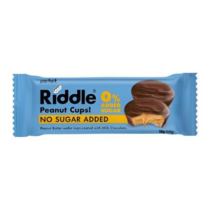 Ciasteczka z nadzieniem z orzechów arachidowych bez cukru 2 x 25g RIDDLE