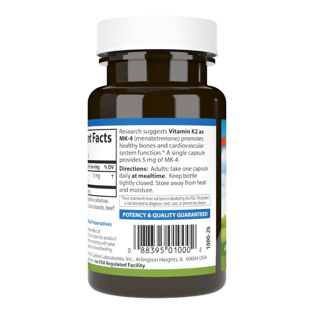 cls0020-3-1.jpg Carlson Labs Witamina K2 (MK-4) 5 mg - 60 kapsułek - obrazek 3