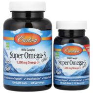 Carlson Labs Super Omega-3 Gems 1200 mg - 100 + 30 kapsułek