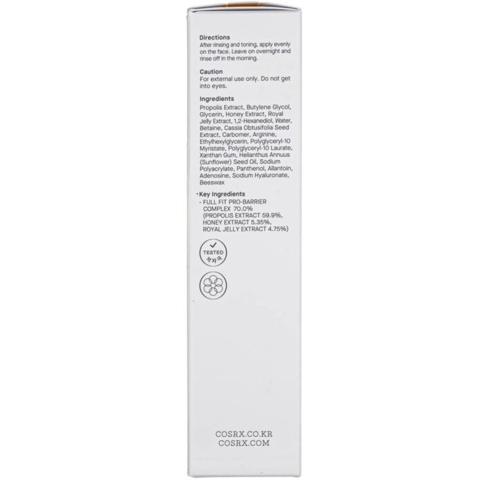 COSRX Full Fit Propolis Honey Overnight Mask Maska na noc z propolisem - 60 ml - obrazek 2