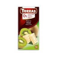 Czekolada biała z kiwi bez cukru 75g TORRAS