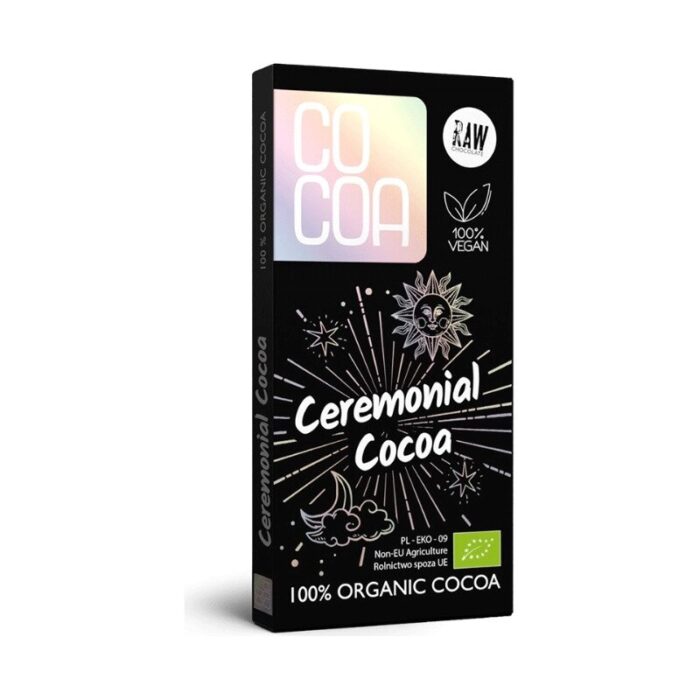 KAKAO CEREMONIALNE TABLICZKA BIO 50 g - COCOA - obrazek 1