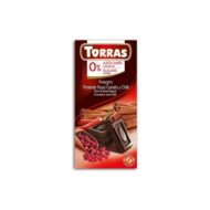 Czekolada gorzka różowy pieprz & cynamon & chili bez cukru 75g TORRAS - obrazek 2