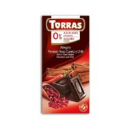 Czekolada gorzka różowy pieprz & cynamon & chili bez cukru 75g TORRAS