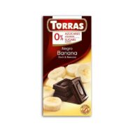 Czekolada gorzka z bananami bez cukru 75g TORRAS