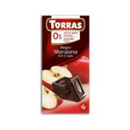 Czekolada gorzka z jabłkiem bez cukru 75g TORRAS