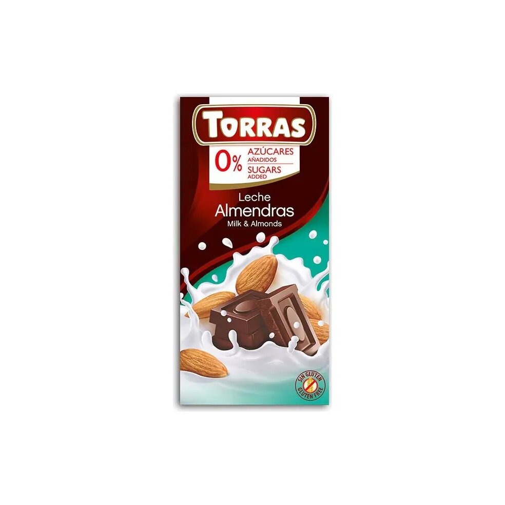 czekolada-mleczna-z-migdalami-75gtorras-1-1.jpg Czekolada mleczna z migdałami bez cukru 75g TORRAS - obrazek 2