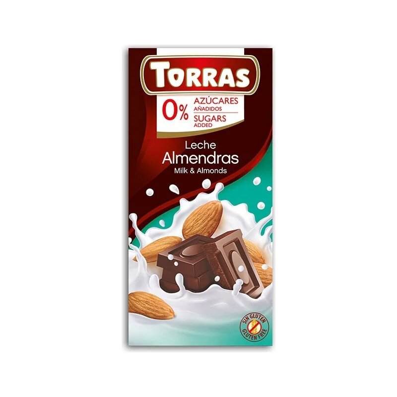 czekolada-mleczna-z-migdalami-75gtorras-2.jpg Czekolada mleczna z migdałami bez cukru 75g TORRAS - obrazek 1