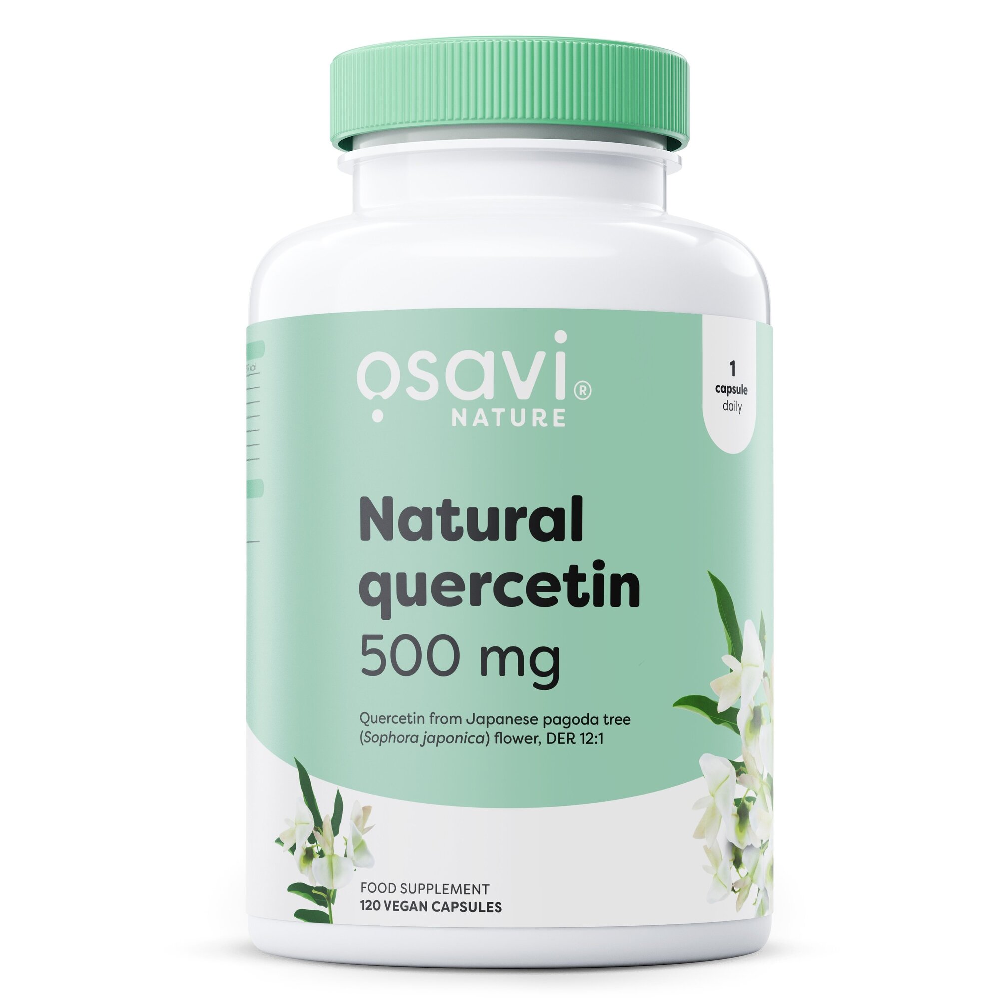 d0afcc89eb08ac8d982dd8cc9f46bb3a-1.jpg Natural Quercetin, 500mg - 120 vegan caps - obrazek 1