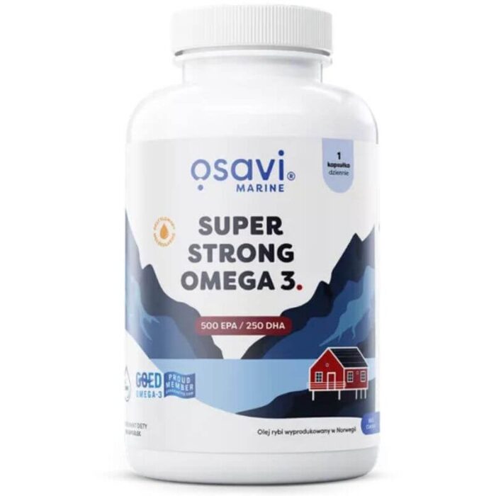 Super Strong Omega 3 (Marine), 500 EPA / 250 DHA - 90 softgels - obrazek 2
