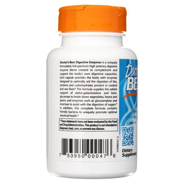 Doctor's Best Digestive Enzymes (Enzymy Trawienne) - 90 kapsułek - obrazek 3