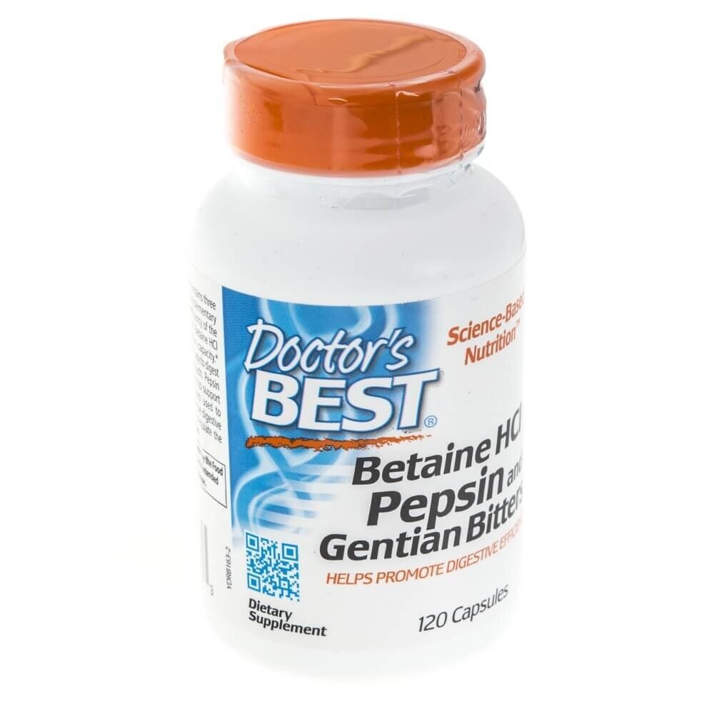 drb00315-4-1.jpg Doctor's Best Betaine Hcl Pepsin & Gentian Bitters - 360 kapsułek - obrazek 4
