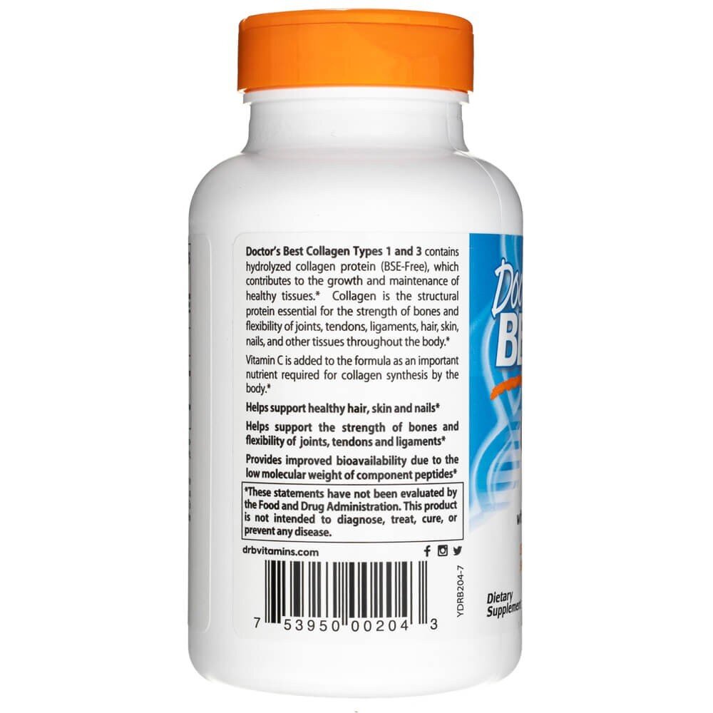 drb0270-3-1.jpg Collagen Types 1 and 3 with Peptan and Vitamin C, 3000mg - 180 tablets - obrazek 4