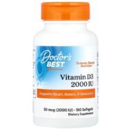 Doctor's Best Witamina D3 50 mcg - 180 kapsułek