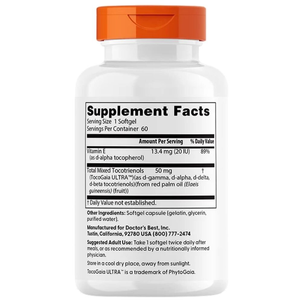 drb1100-2-1.jpg Doctor's Best Witamina E, Tokotrienole 50 mg - 60 kapsułek - obrazek 2