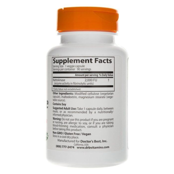 Nattokinase, 2000 FUs - 90 vcaps - obrazek 3