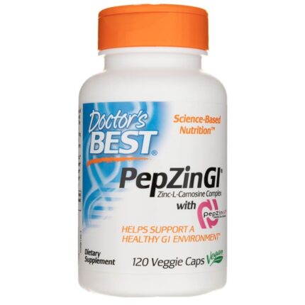 Doctor's Best Pepzin GL (Cynk i L-Karnozyna) - 120 kapsułek