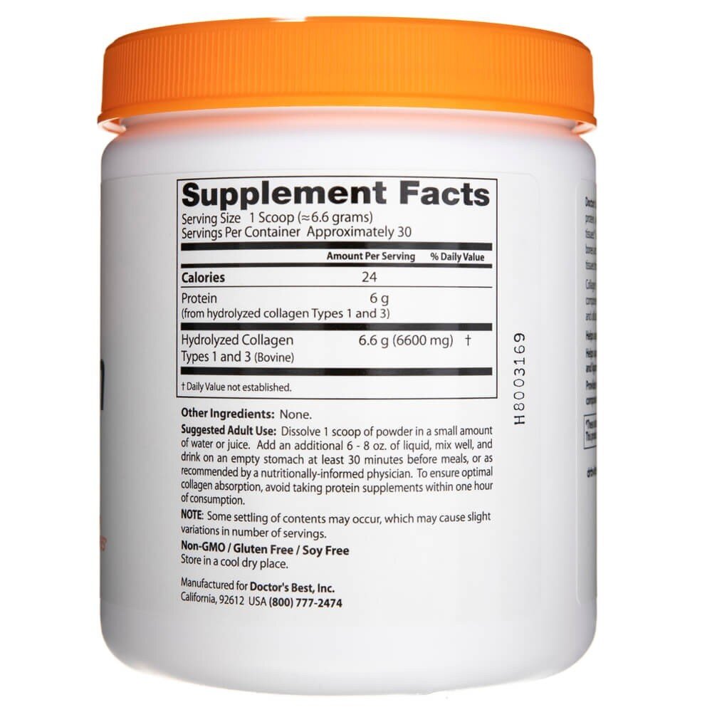 drb203-2-1.jpg Doctor's Best Kolagen Typu 1 i 3, proszek - 200 g - obrazek 2