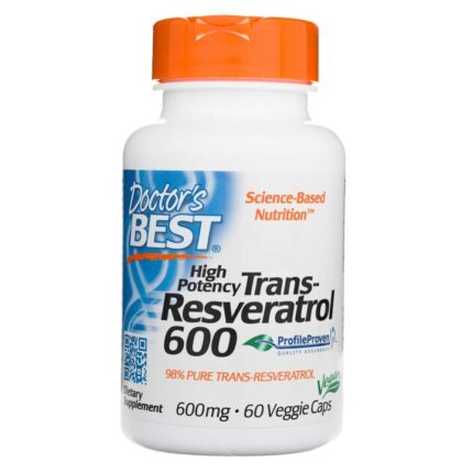 Doctor's Best Trans-Resveratrol 600 mg - 60 kapsułek