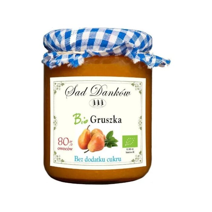 Dżem gruszkowy słodzony sokiem jabłkowym 260g SAD DANKÓW BIO - obrazek 1