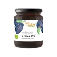Dżem śliwkowy 80% słodzony sokiem jabłkowym 260g BATOM BIO
