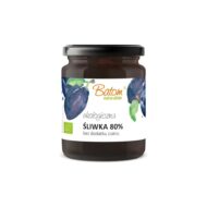 Dżem śliwkowy 80% słodzony sokiem jabłkowym 260g BATOM BIO - obrazek 2