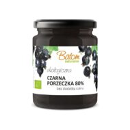 Dżem z czarnej porzeczki 80% słodzony sokiem jabłkowym 260g BATOM BIO