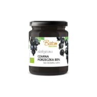 Dżem z czarnej porzeczki 80% słodzony sokiem jabłkowym 260g BATOM BIO - obrazek 2