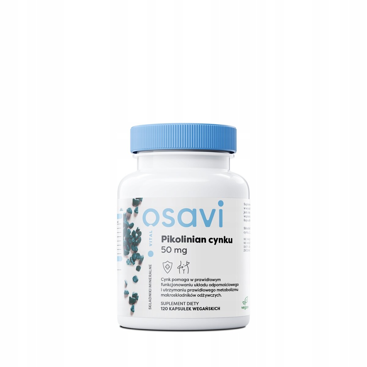 e827d4f54d70a0813d1710b4d45f-1.jpg Pikolinian Cynku, 50mg - 120 vegan caps - obrazek 2