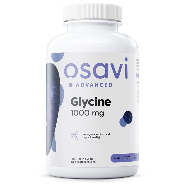 e8e24e59895eaf5a14ed40c8a08d8f32-1.jpg Glycine, 1000mg - 120 vegan caps - obrazek 1
