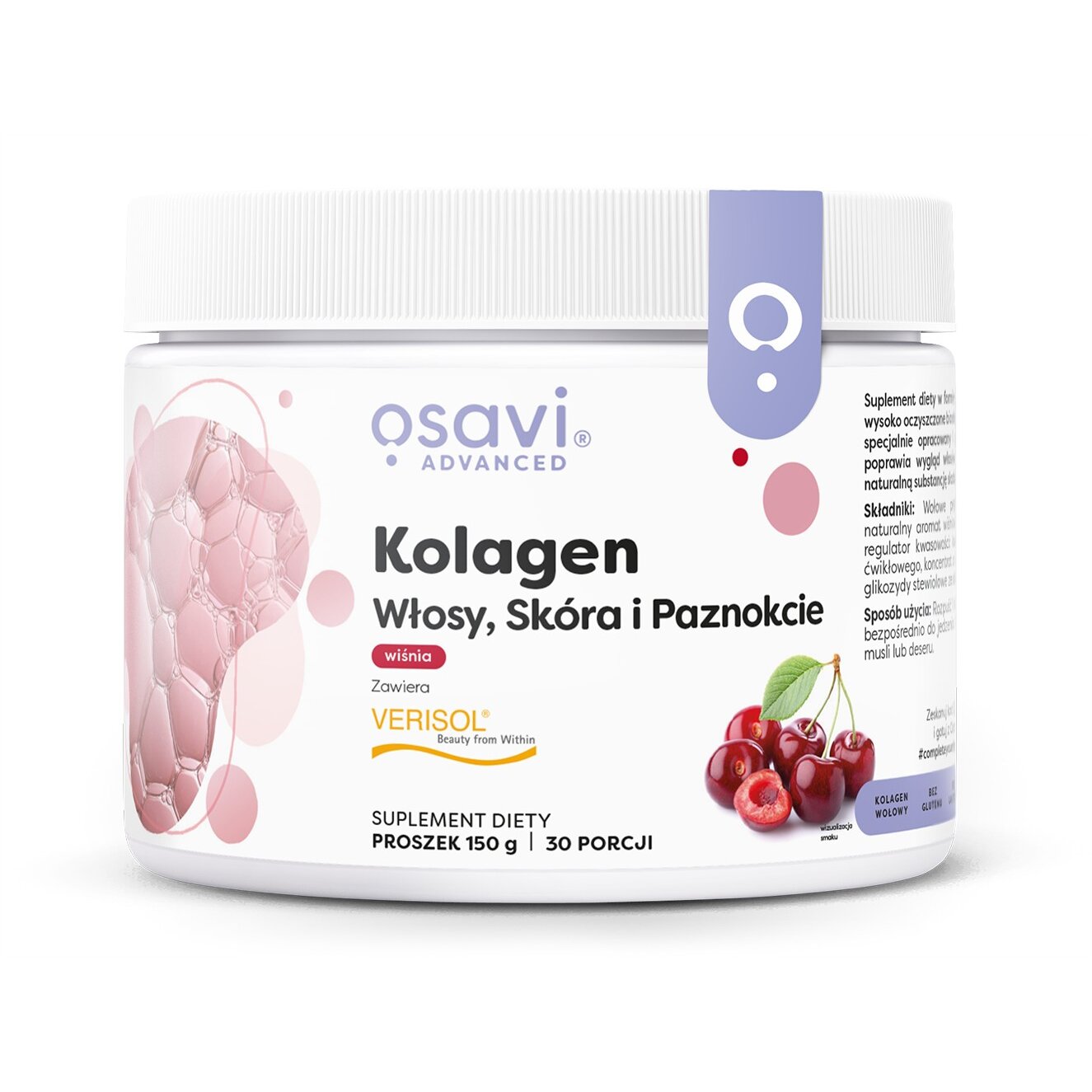 e9f0eb4167c7c5051e1b87dfd484c7b0-1.jpg Kolagen (Włosy Skóra i Paznokcie), Wiśnia - 150 grams - obrazek 1
