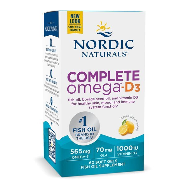 eada5c03156e4d94f7d037b488ee7f7c-1.jpg Complete Omega-D3, 565mg Lemon - 120 softgels - obrazek 1