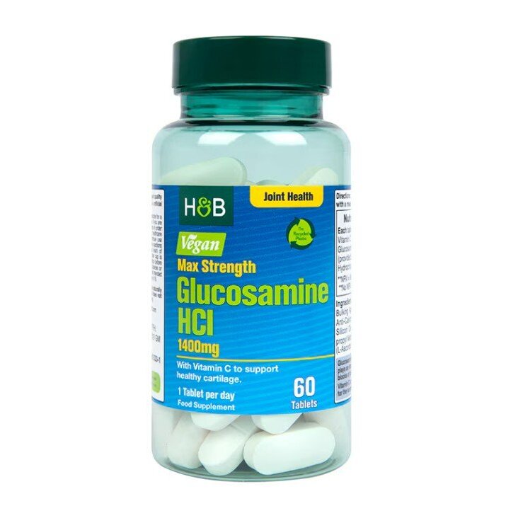 ee7f32c8b013f49a5e5cf6bf022f90b3-1.jpg Glucosamine HCl, 1400mg - 60 tablets - obrazek 1