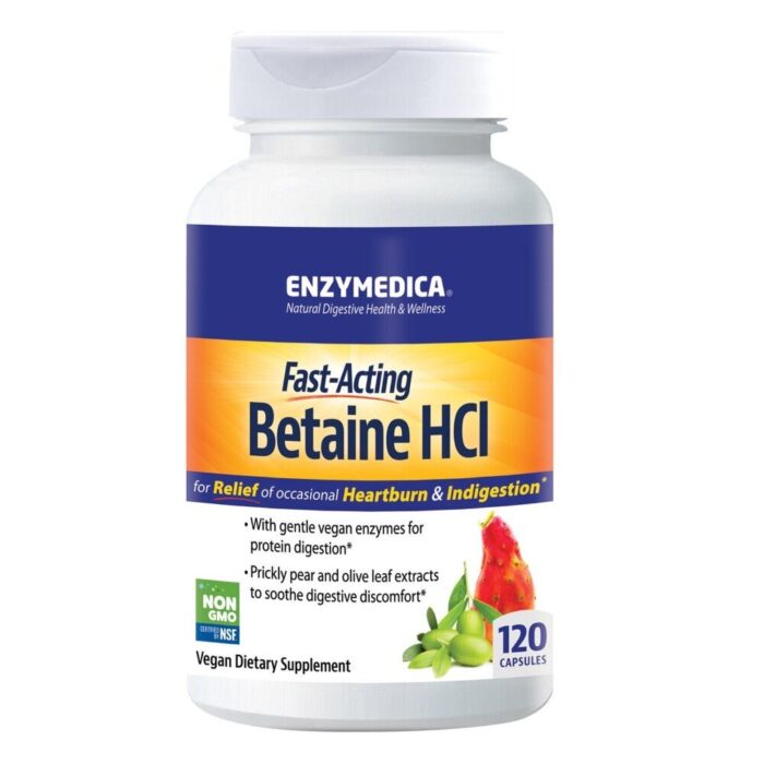 Enzymedica Betaina HCl - 120 kapsułek - obrazek 2