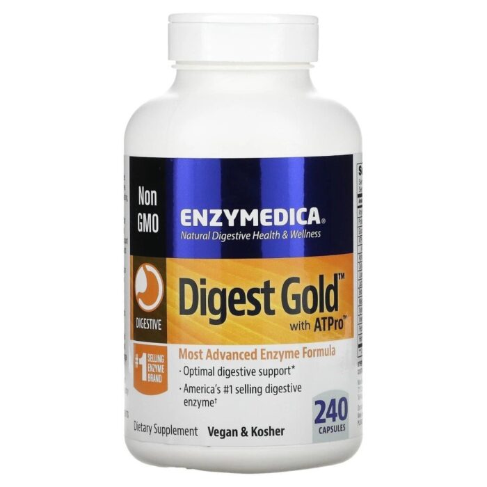 Enzymedica Digest Gold with ATPro™ (Enzymy trawienne) - 240 kapsułek - obrazek 1