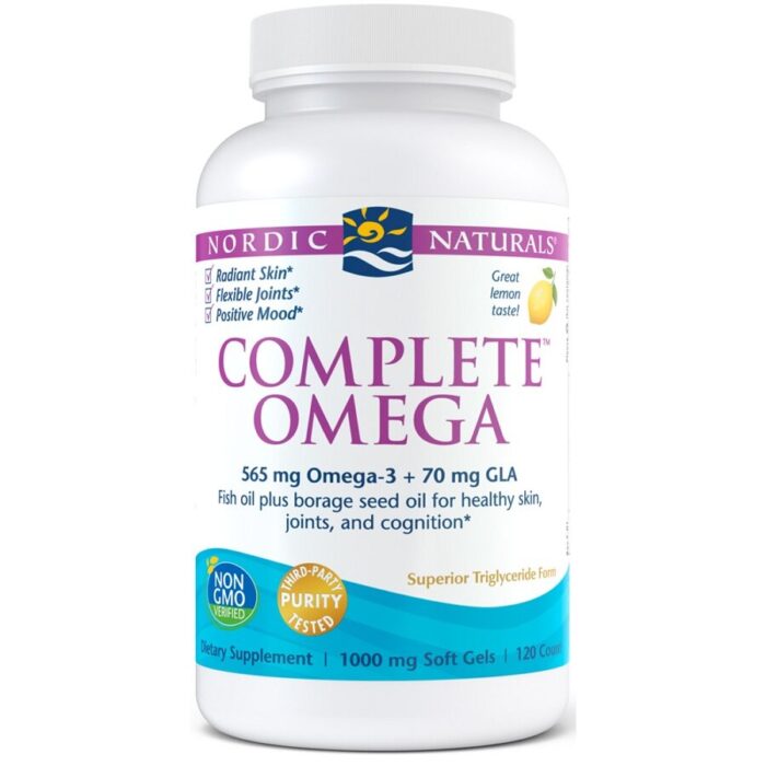 Complete Omega, 565mg Lemon - 120 softgels - obrazek 1
