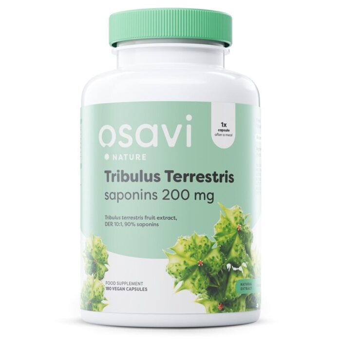 Tribulus Terrestris, Saponins 200mg - 180 vegan caps - obrazek 1