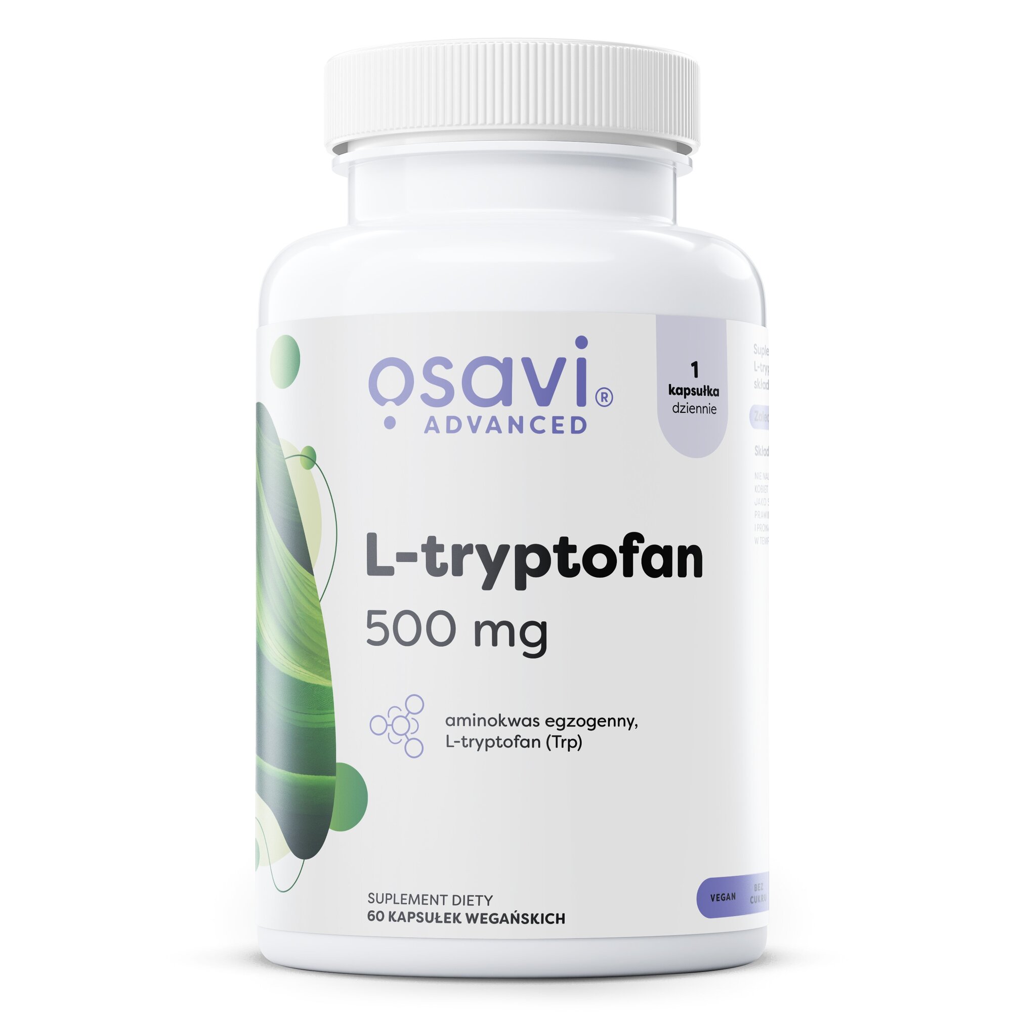 fefee1aa444e38781e66f66dfbaff4ca-1.jpg L-tryptofan, 500mg - 60 vegan caps - obrazek 1